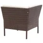 Set muebles de jardín 6 piezas y cojines ratán sintético marrón de vidaXL, Conjuntos de jardín - Ref: Foro24-48935, Precio: 3...