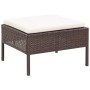 6-teiliges Gartenmöbel-Set und Kissen Kunstrattan braun von vidaXL, Gartensets - Ref: Foro24-48935, Preis: 364,51 €, Rabatt: %
