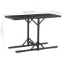 Garden table in glass and black synthetic rattan 110x53x72 cm by vidaXL, Garden tables - Ref: Foro24-46452, Price: 76,16 €, D...