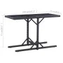 Garden table in glass and black synthetic rattan 110x53x72 cm by vidaXL, Garden tables - Ref: Foro24-46452, Price: 56,20 €, D...