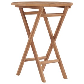 Mesa plegable de jardín madera maciza de teca 60x60x75 cm de vidaXL, Mesas de jardín - Ref: Foro24-48995, Precio: 103,43 €, D...