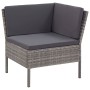 6-teiliges Gartenmöbel-Set und graue synthetische Rattankissen von vidaXL, Gartensets - Ref: Foro24-48938, Preis: 429,93 €, R...
