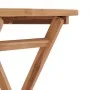 Folding garden table solid teak wood 60x60x75 cm by vidaXL, Garden tables - Ref: Foro24-48995, Price: 101,62 €, Discount: %