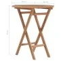 Folding garden table solid teak wood 60x60x75 cm by vidaXL, Garden tables - Ref: Foro24-48995, Price: 101,62 €, Discount: %
