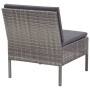 6-piece garden furniture set and gray synthetic rattan cushions by vidaXL, Garden sets - Ref: Foro24-48938, Price: 429,93 €, ...