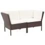 6-piece garden furniture set and brown synthetic rattan cushions by vidaXL, Garden sets - Ref: Foro24-48939, Price: 459,55 €,...