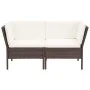6-piece garden furniture set and brown synthetic rattan cushions by vidaXL, Garden sets - Ref: Foro24-48939, Price: 459,55 €,...