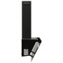 Steel and black tempered glass wall extractor hood 60 cm by vidaXL, Extractors - Ref: Foro24-51667, Price: 145,03 €, Discount: %