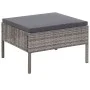 3-teiliges Gartenmöbel-Set und graue synthetische Rattankissen von vidaXL, Gartensets - Ref: Foro24-48958, Preis: 124,97 €, R...