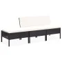 3-piece garden furniture set and black synthetic rattan cushions by vidaXL, Garden sets - Ref: Foro24-48956, Price: 137,08 €,...