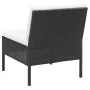 3-piece garden furniture set and black synthetic rattan cushions by vidaXL, Garden sets - Ref: Foro24-48956, Price: 137,08 €,...