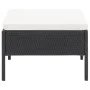 Set de muebles de jardín 3 pzas y cojines ratán sintético negro de vidaXL, Conjuntos de jardín - Ref: Foro24-48956, Precio: 1...