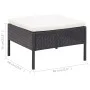 3-piece garden furniture set and black synthetic rattan cushions by vidaXL, Garden sets - Ref: Foro24-48956, Price: 137,08 €,...
