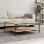 Mesa de centro madera de ingeniería roble Sonoma 100x100x40 cm de vidaXL, Mesas de centro - Ref: Foro24-832844, Precio: 102,8...