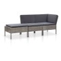 3-teiliges Gartenmöbel-Set und graue synthetische Rattankissen von vidaXL, Gartensets - Ref: Foro24-48962, Preis: 255,33 €, R...