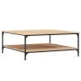 Mesa de centro madera de ingeniería roble Sonoma 100x100x40 cm de vidaXL, Mesas de centro - Ref: Foro24-832844, Precio: 102,8...