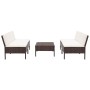 5-piece garden sofa set and brown synthetic rattan cushions by vidaXL, Garden sets - Ref: Foro24-48943, Price: 312,24 €, Disc...