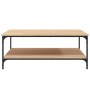 Sonoma Eichenholz Ingenieurholz Couchtisch 100x100x40 cm von vidaXL, Couchtisch - Ref: Foro24-832844, Preis: 102,89 €, Rabatt: %