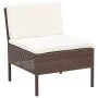 5-piece garden sofa set and brown synthetic rattan cushions by vidaXL, Garden sets - Ref: Foro24-48943, Price: 307,58 €, Disc...