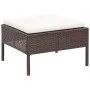 5-teiliges Gartensofa-Set und braune synthetische Rattankissen von vidaXL, Gartensets - Ref: Foro24-48943, Preis: 307,58 €, R...