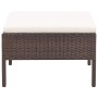 5-teiliges Gartensofa-Set und braune synthetische Rattankissen von vidaXL, Gartensets - Ref: Foro24-48943, Preis: 311,25 €, R...