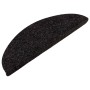 Alfombrilla autoadhesiva de escalera 15 uds antracita 56x17x3cm