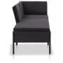 3-piece garden furniture set and black synthetic rattan cushions by vidaXL, Garden sets - Ref: Foro24-48961, Price: 274,52 €,...
