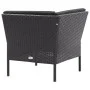3-piece garden furniture set and black synthetic rattan cushions by vidaXL, Garden sets - Ref: Foro24-48961, Price: 274,52 €,...