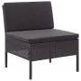 3-piece garden furniture set and black synthetic rattan cushions by vidaXL, Garden sets - Ref: Foro24-48961, Price: 274,52 €,...