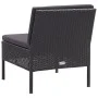 3-piece garden furniture set and black synthetic rattan cushions by vidaXL, Garden sets - Ref: Foro24-48961, Price: 274,52 €,...