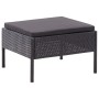 3-teiliges Gartenmöbel-Set und Kissen aus synthetischem Rattan schwarz von vidaXL, Gartensets - Ref: Foro24-48961, Preis: 281...