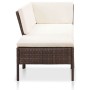 3-piece garden furniture set and brown synthetic rattan cushions by vidaXL, Garden sets - Ref: Foro24-48959, Price: 324,46 €,...