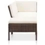 3-piece garden furniture set and brown synthetic rattan cushions by vidaXL, Garden sets - Ref: Foro24-48959, Price: 319,52 €,...