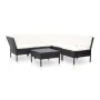 6-piece garden furniture set and black synthetic rattan cushions by vidaXL, Garden sets - Ref: Foro24-48948, Price: 454,23 €,...