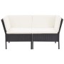 6-teiliges Gartenmöbel-Set und schwarze Kissen aus synthetischem Rattan von vidaXL, Gartensets - Ref: Foro24-48948, Preis: 46...
