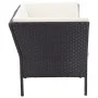 6-piece garden furniture set and black synthetic rattan cushions by vidaXL, Garden sets - Ref: Foro24-48948, Price: 454,23 €,...