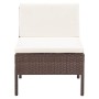 3-piece garden furniture set and brown synthetic rattan cushions by vidaXL, Garden sets - Ref: Foro24-48959, Price: 324,46 €,...