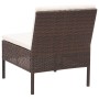 3-teiliges Gartenmöbel-Set und braune Kissen aus synthetischem Rattan von vidaXL, Gartensets - Ref: Foro24-48959, Preis: 326,...