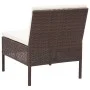 Set muebles de jardín 3 pzas y cojines ratán sintético marrón de vidaXL, Conjuntos de jardín - Ref: Foro24-48959, Precio: 319...