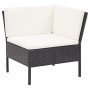 6-teiliges Gartenmöbel-Set und schwarze Kissen aus synthetischem Rattan von vidaXL, Gartensets - Ref: Foro24-48948, Preis: 46...
