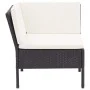 6-piece garden furniture set and black synthetic rattan cushions by vidaXL, Garden sets - Ref: Foro24-48948, Price: 454,23 €,...