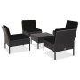 5-piece garden sofa set and black synthetic rattan cushions by vidaXL, Garden sets - Ref: Foro24-48945, Price: 338,23 €, Disc...