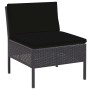 5-piece garden sofa set and black synthetic rattan cushions by vidaXL, Garden sets - Ref: Foro24-48945, Price: 338,23 €, Disc...