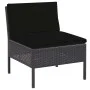 5-piece garden sofa set and black synthetic rattan cushions by vidaXL, Garden sets - Ref: Foro24-48945, Price: 333,14 €, Disc...