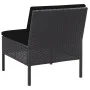 5-piece garden sofa set and black synthetic rattan cushions by vidaXL, Garden sets - Ref: Foro24-48945, Price: 333,14 €, Disc...