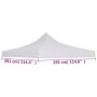 Dach für weißes Festzelt 3x3 m von vidaXL, Abdeckungen für Zelte und Pavillons - Ref: Foro24-48875, Preis: 41,36 €, Rabatt: %