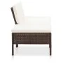 3-piece garden furniture set and brown synthetic rattan cushions by vidaXL, Garden sets - Ref: Foro24-48955, Price: 139,43 €,...