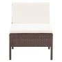 3-piece garden furniture set and brown synthetic rattan cushions by vidaXL, Garden sets - Ref: Foro24-48955, Price: 139,43 €,...