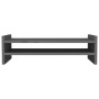 Solid pine wood monitor stand grey 50x27x15 cm by vidaXL, Computer bases and risers - Ref: Foro24-814021, Price: 26,85 €, Dis...