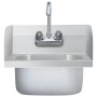 Kommerzielles Waschbecken mit Edelstahlhahn von vidaXL, Sinkt - Ref: Foro24-51115, Preis: 181,51 €, Rabatt: %